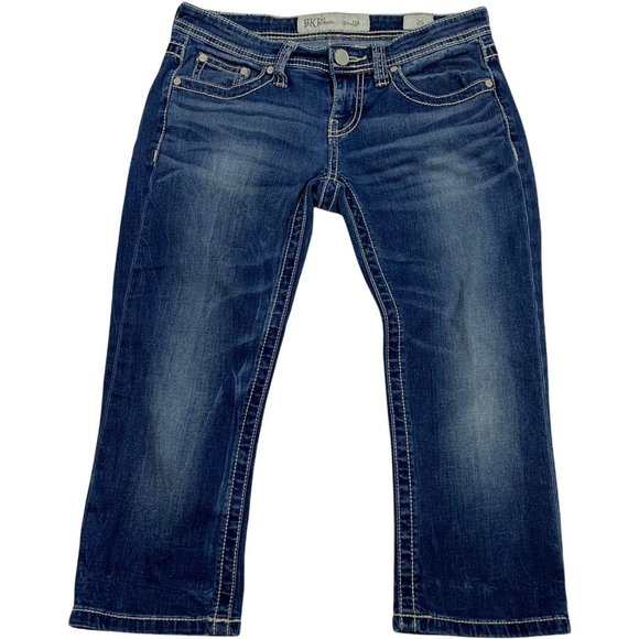 BKE Denim - BKE Stella Jeans 25 Cropped Capri Denim Buckle